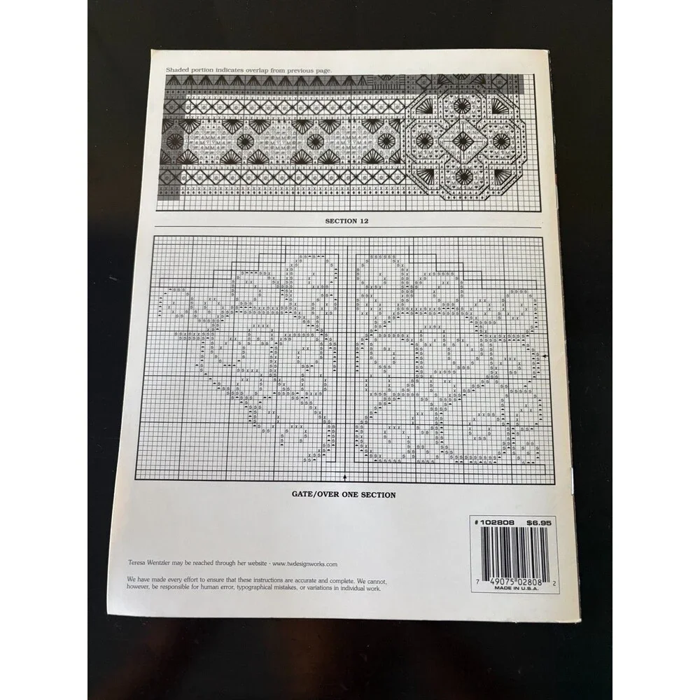 Teresa Wentzler English Garden Sampler Just Cross Stitch Pattern Leaflet